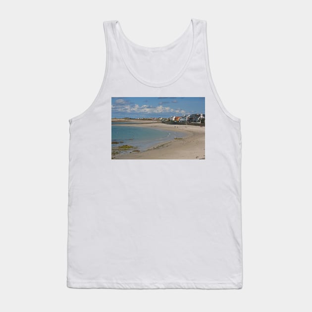 Cobo Bay, Guernsey Tank Top by RedHillDigital